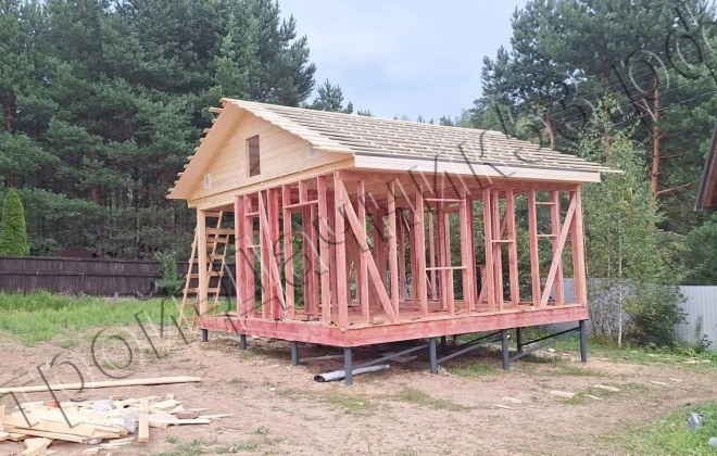 4 Каркасный дом Д–19, 6x6 м, 36 М², Тульская область, Заокский район, КП Наткино (16)